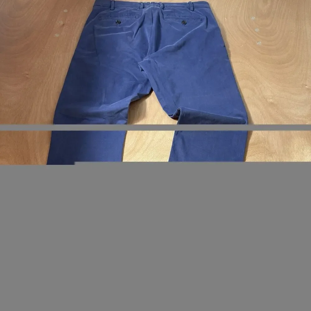 Peter Millar Crown Crafted Men's Size 33 Blue Performance Pants Golf Chino